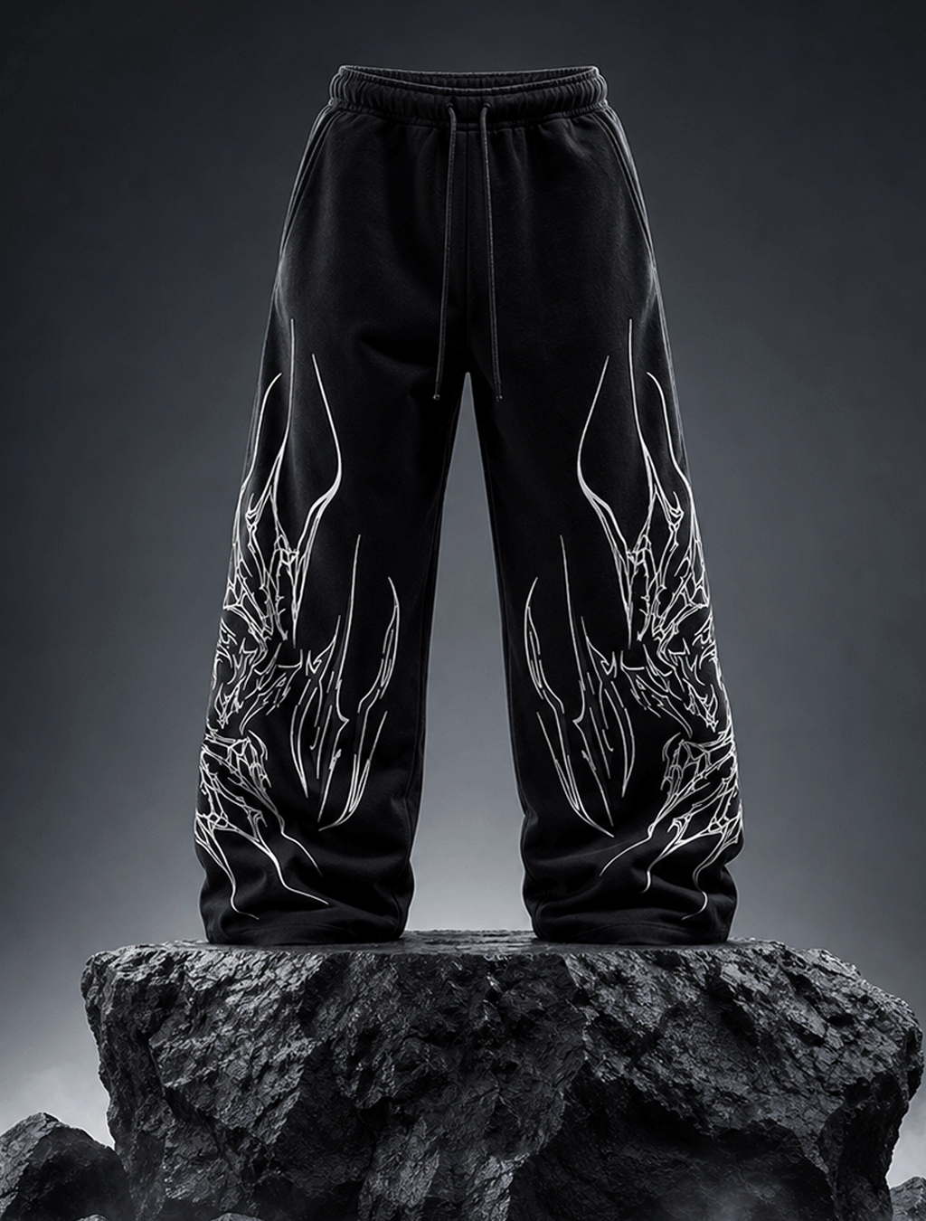 Raven Spine Baggy Joggers