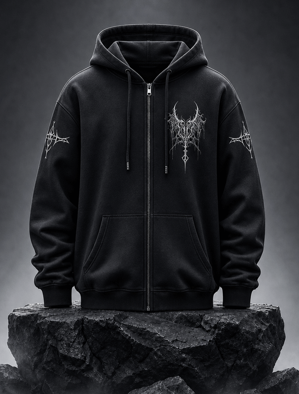 Nocturne Thorn Zip-Up Hoodie
