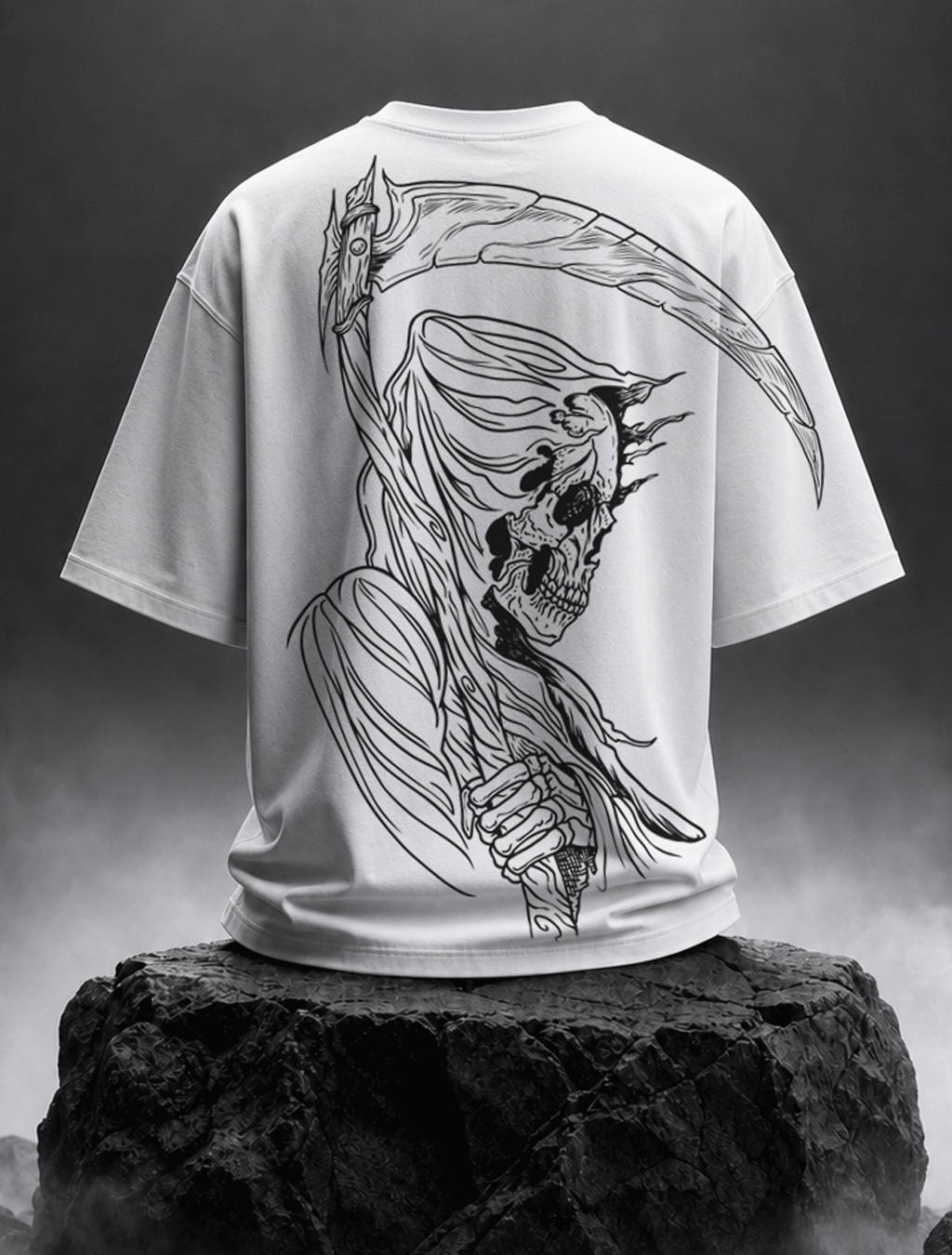 Phantom Skull Dragon Oversized Tee