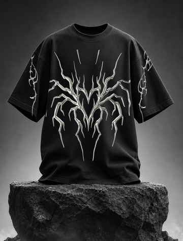 Skeleton Wings Oversized Tee