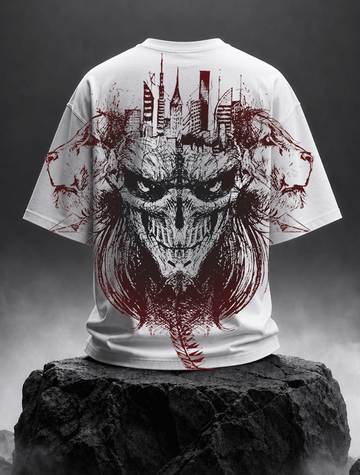Urban Lion Sketch Oversized Tee