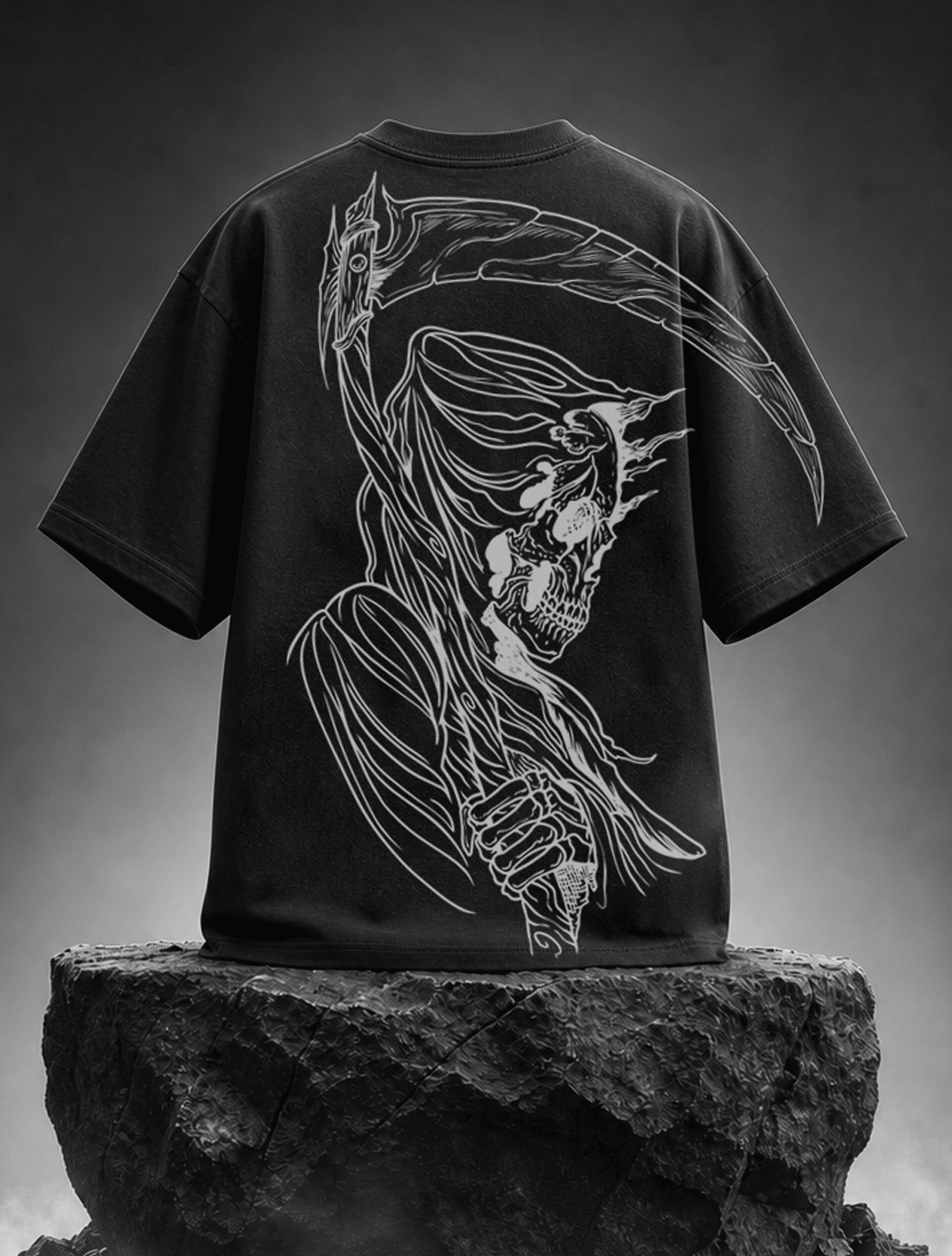 Phantom Skull Dragon Oversized Tee