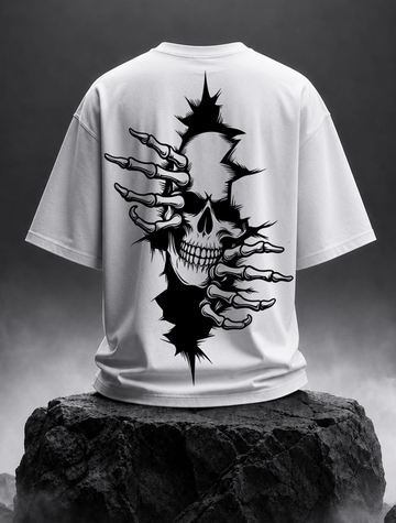 Death Grip Skull Oversized Tee