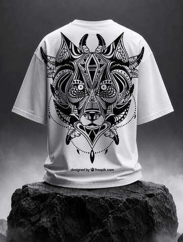 Savage Beast Graphic Oversized Tee